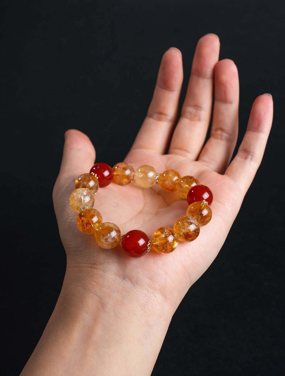 Agate Citrine Crystal Bracelet