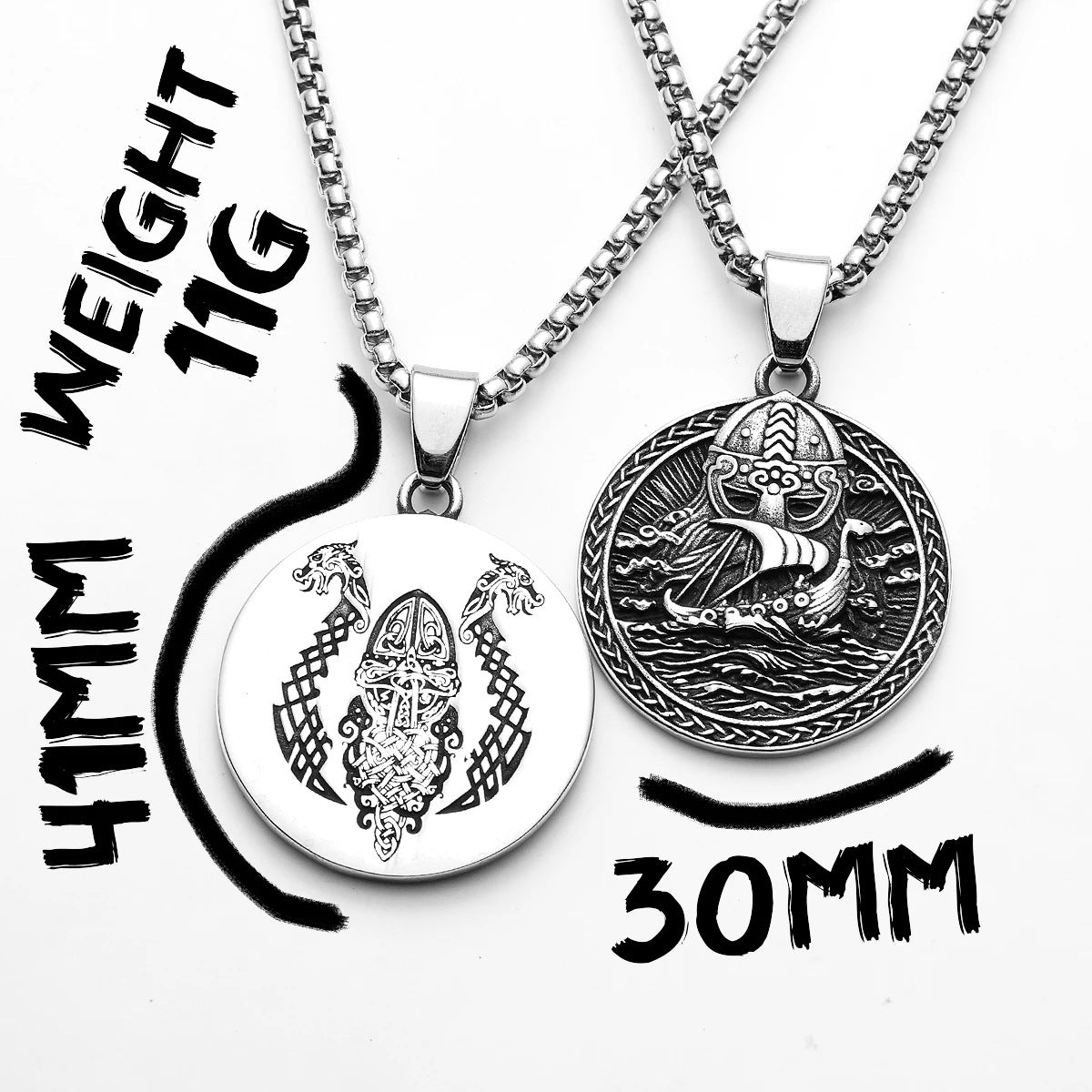 Viking Corsair Titanium Steel Necklace European and American Men's Fashion Domineering Stainless Steel Pendant Pendant