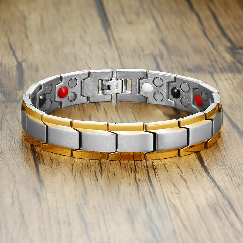 Titanium Magnetic Bracelet Men's Four-in-One Metal Jewelry