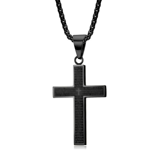 Titanium Steel Cross Necklace For Men Planderful Everyday Genie Niche Design Non Fading Jewelry