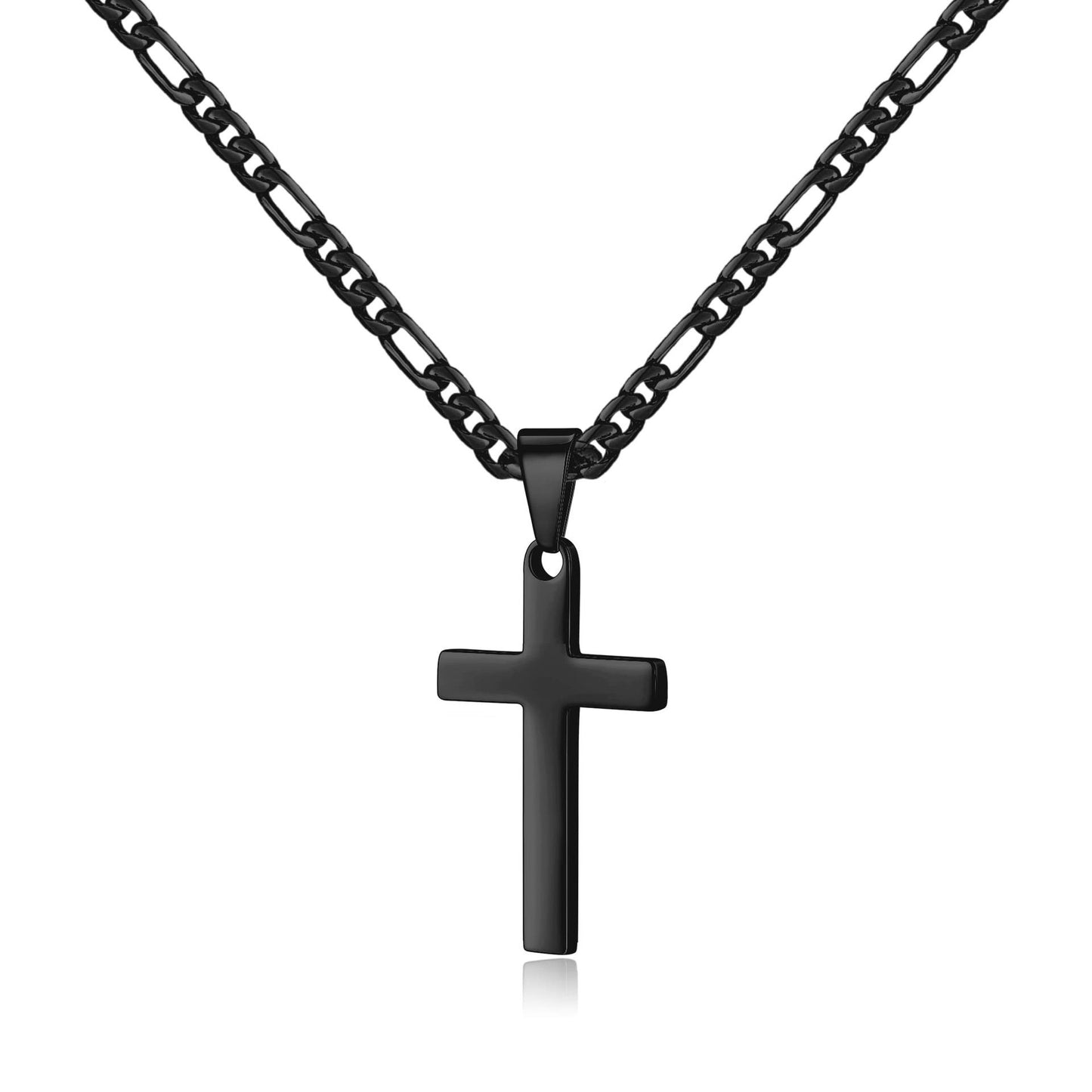 1. Planderful Stainless Steel Cross Necklace For Men - Premium Urban Hip Hop Jewelry Gift