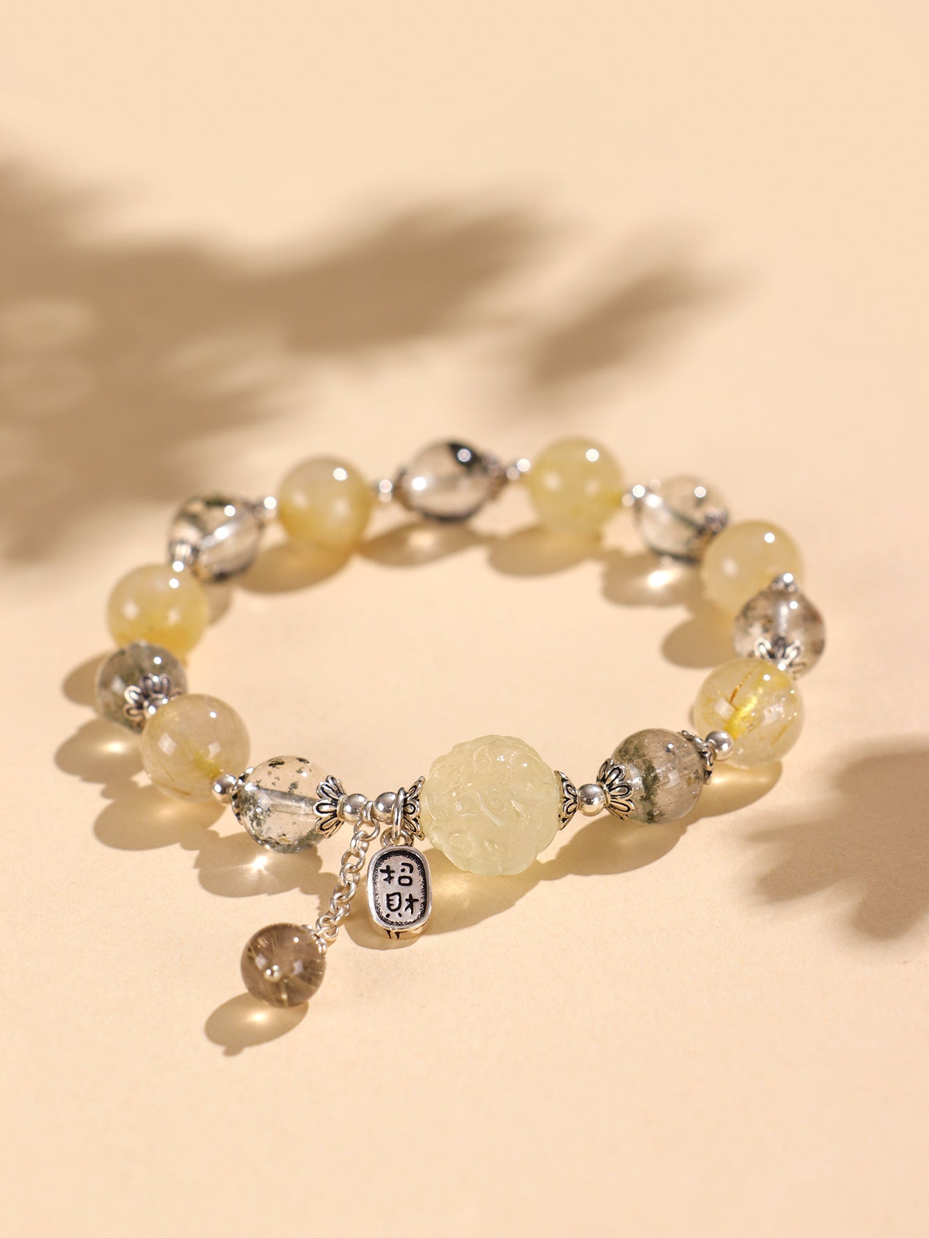 Planderful Fortune's Favor Bracelet – Unique Citrine Design with Crystal Accents