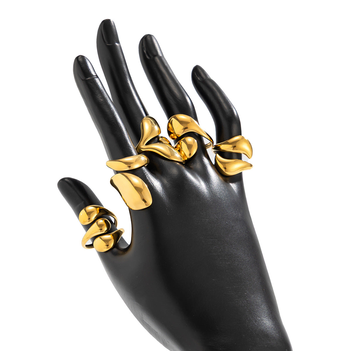 Planderful Vienna Verve Hug Ring For Women Geometric Opening Statement Jewelry Elegant Gift Idea