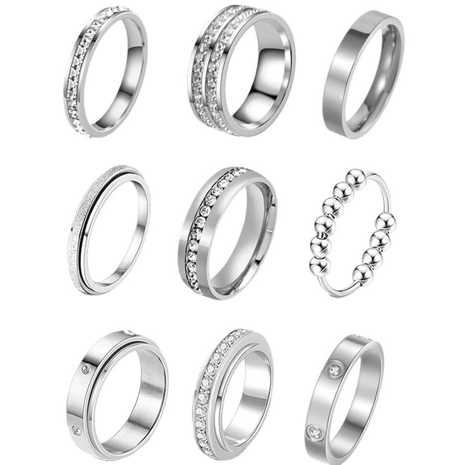 Planderful Everyday Genie Women Ring Matte Steel Style