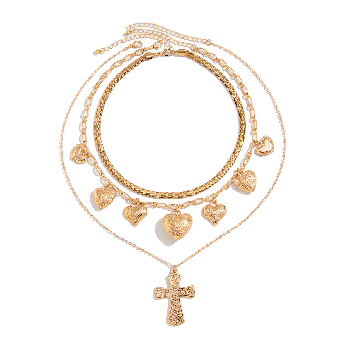 Planderful Vienna Verve Necklace – Retro Love Snake Bone Chain with Tassel