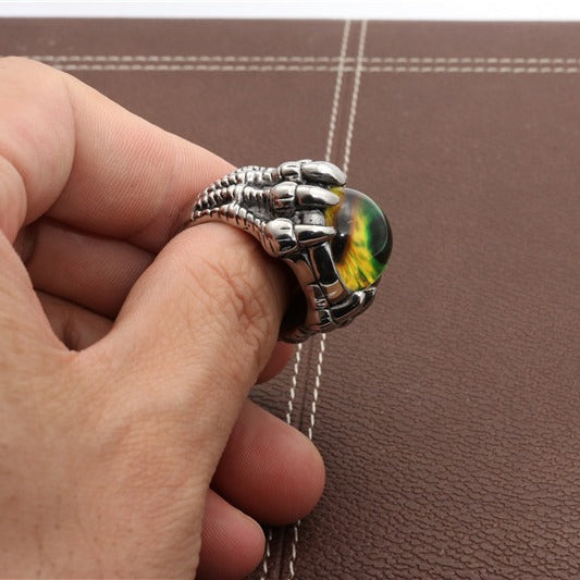 Planderful Dragon Claw Ring Stainless Steel Unisex Fashion Jewelry For Men And Women Everyday Genie Protection