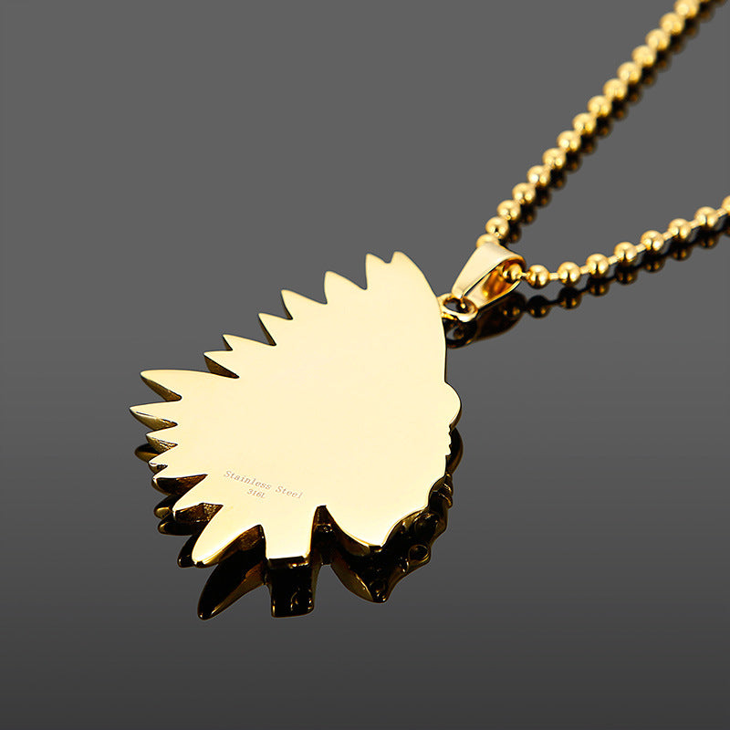 Stylish Customized Titanium Steel Men's Necklace in Gold