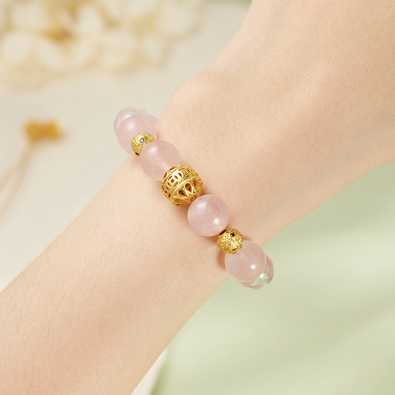 Summer New Natural Powder Crystal Bracelet for Girlfriend