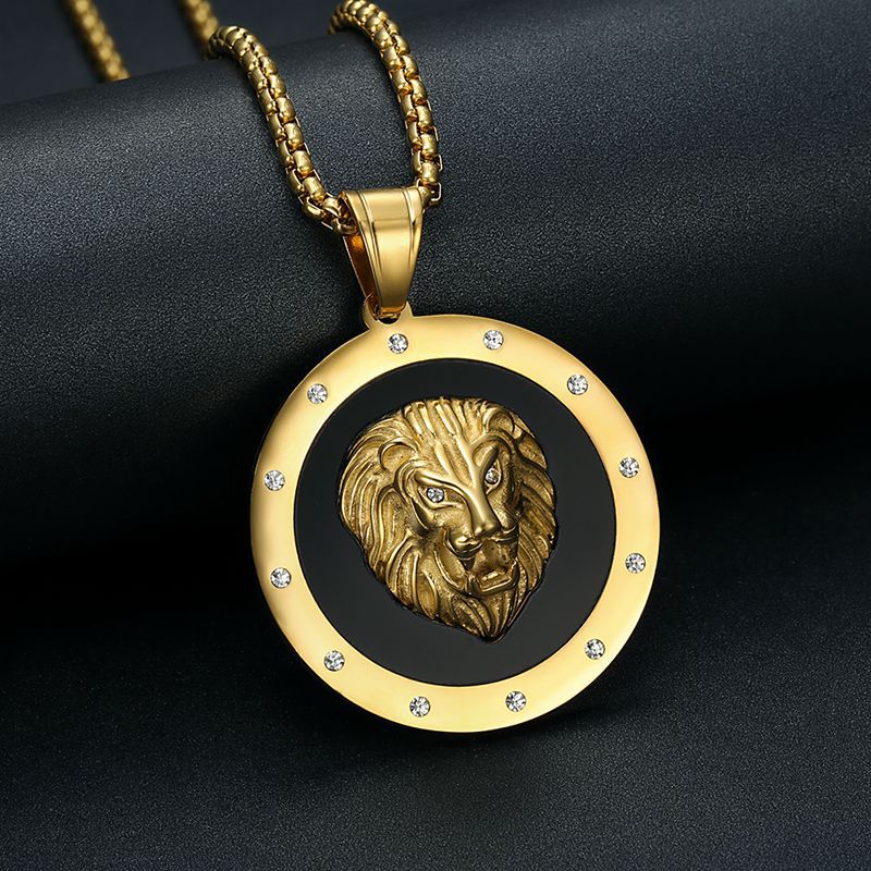 Zircon Necklace – Statement Hip Hop Lion Head