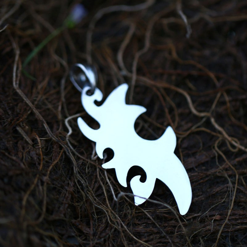Retro Titanium Steel Pendant for Men - New Stainless Steel Epoxy Accessories from AliExpress