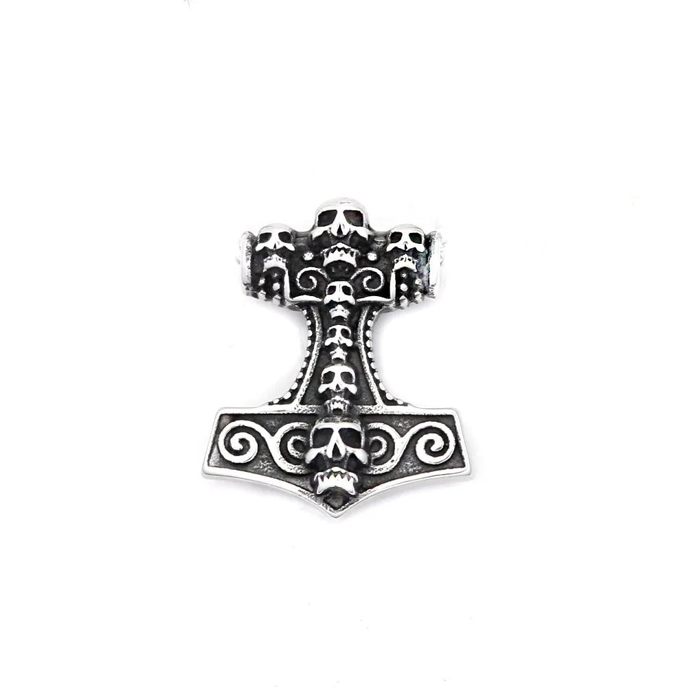 Punk Skull Stainless Steel Men's Pendant Necklace