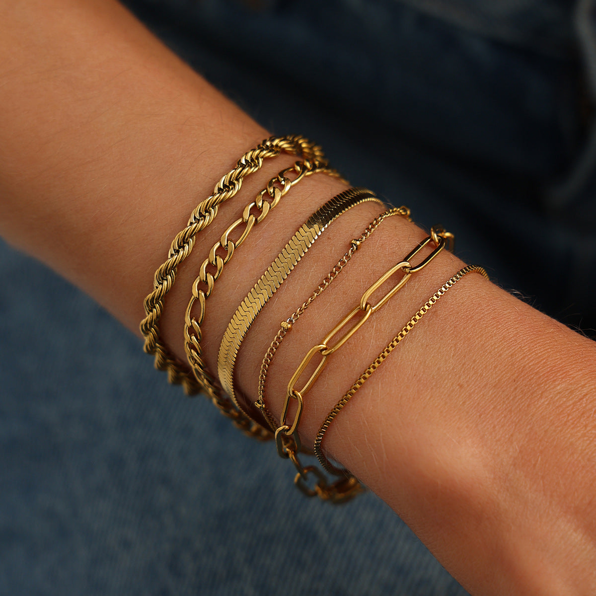Planderful Vienna Verve Stainless Steel Snake Chain Bracelet With Zircon Beads For Women Elegant Statement