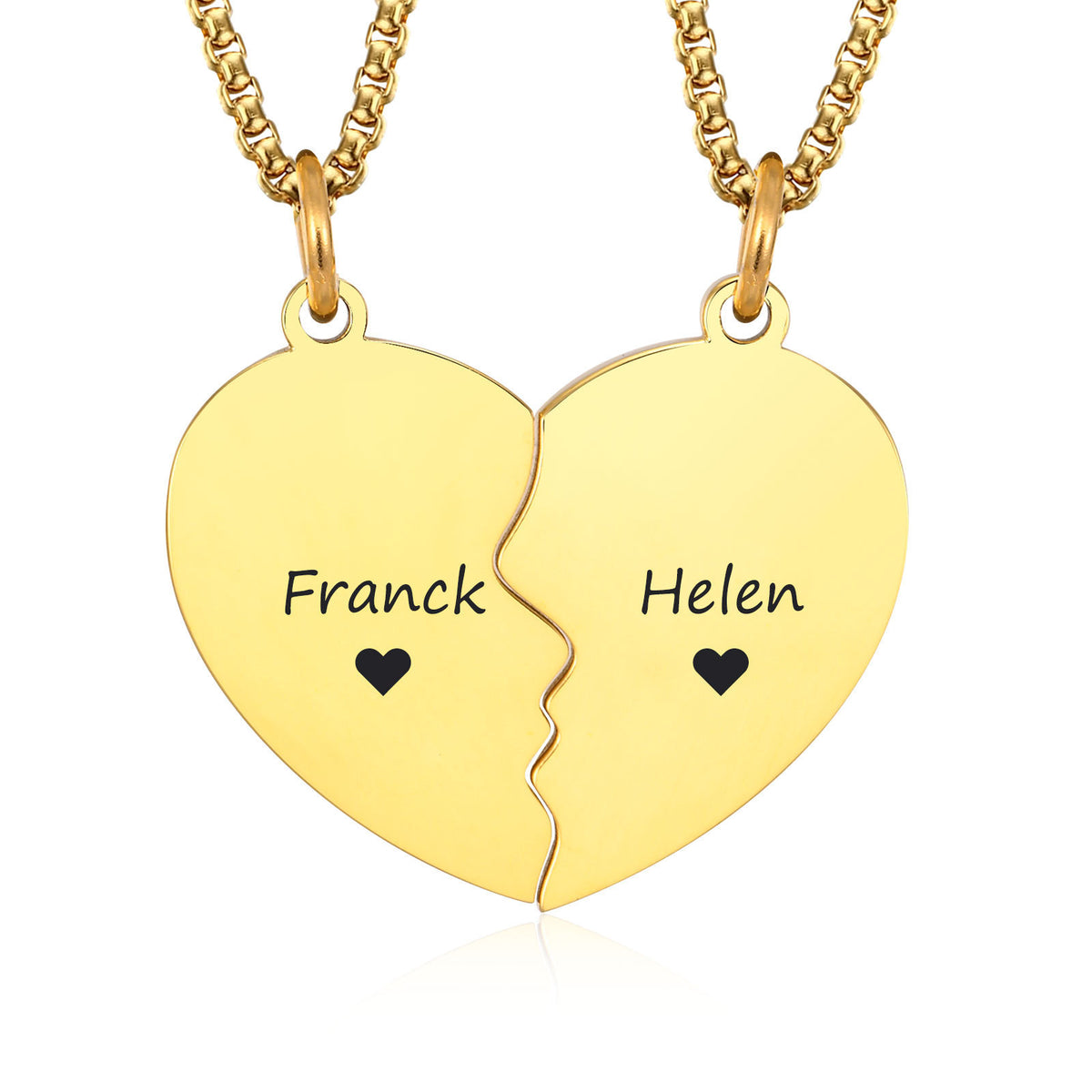 Heart Stainless Steel Necklace Unisex