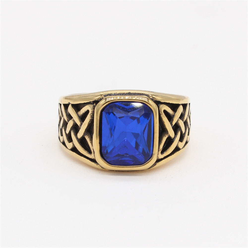 Planderful Viking Celtic Ring Titanium Steel Unisex Protection Charm Everyday Genie