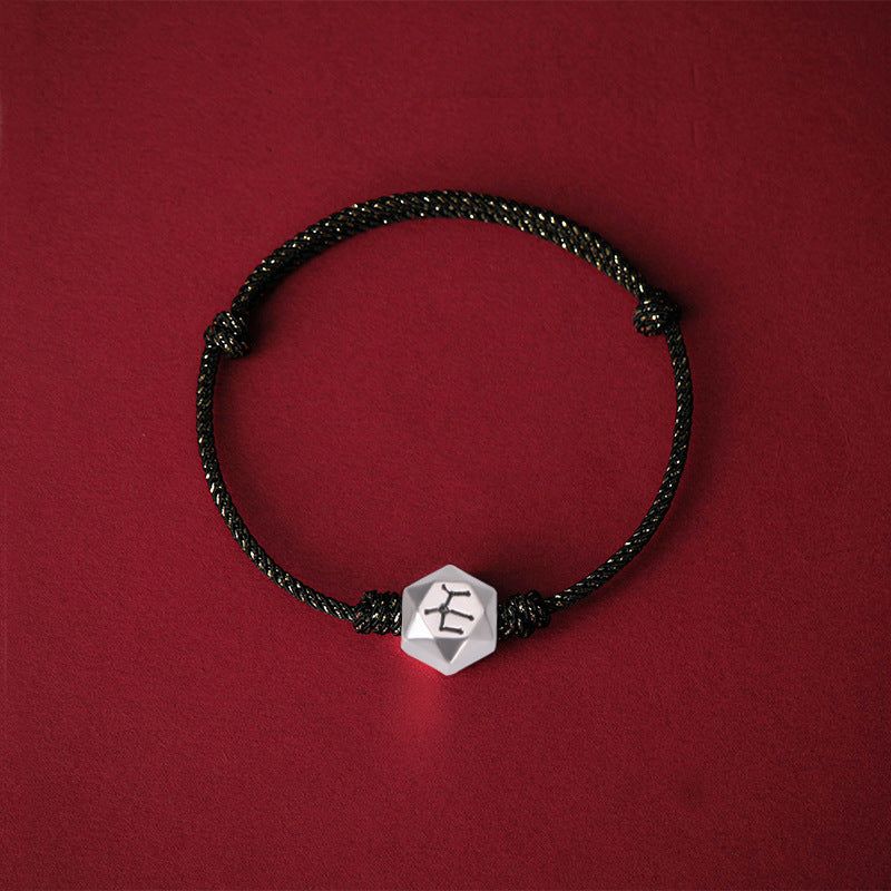 Fortune's Favor: Sterling Silver Constellation Bracelet for Couples