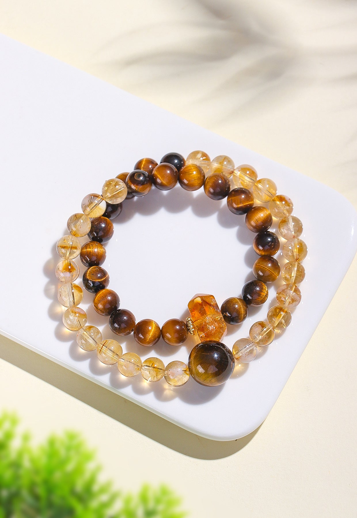 Planderful Fortune's Favor Bracelet – Unique Yellow Tiger Eye Design