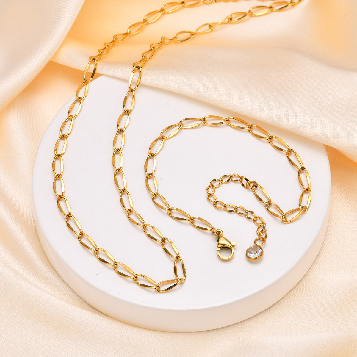 Gold-Plated Stainless Steel Bracelet