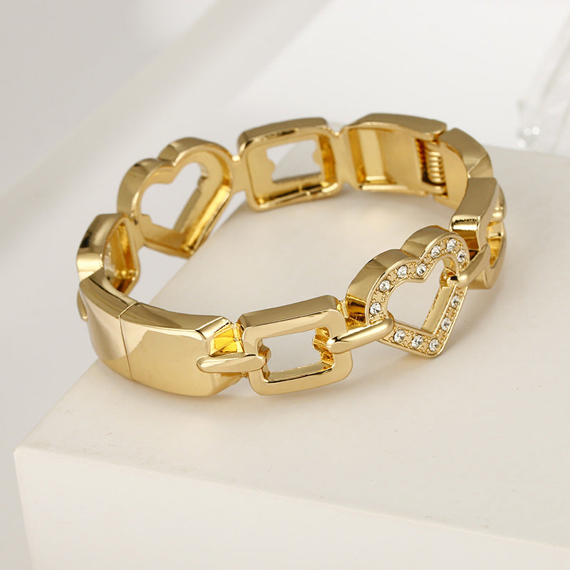 Asymmetric Chain Buckle Bracelet - Vienna Verve Collection