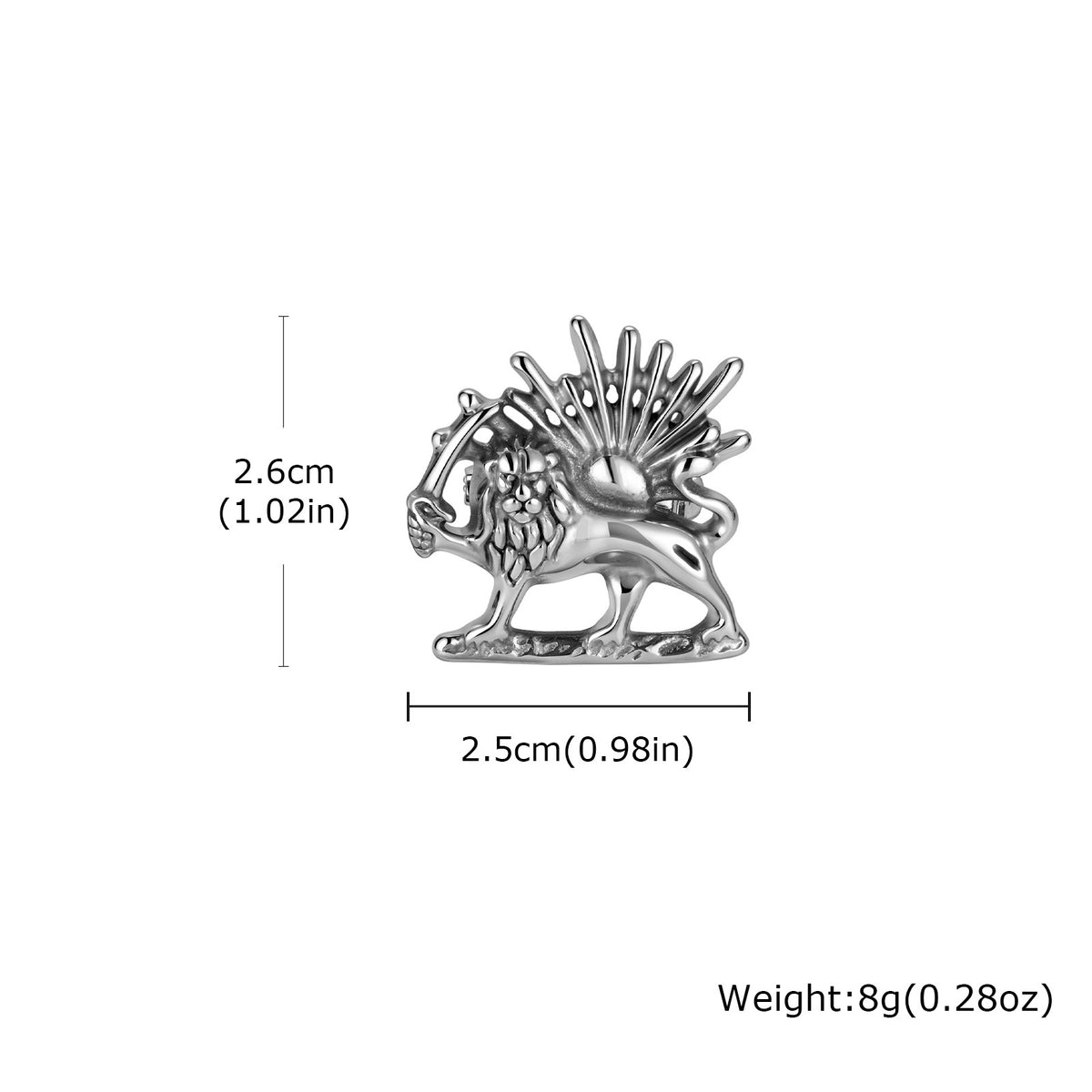 Lion Stainless Steel Pendant