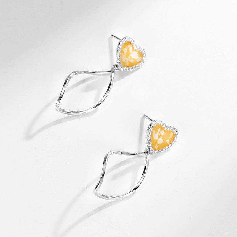 Love Stud 925 Sterling Silver Women's Earrings