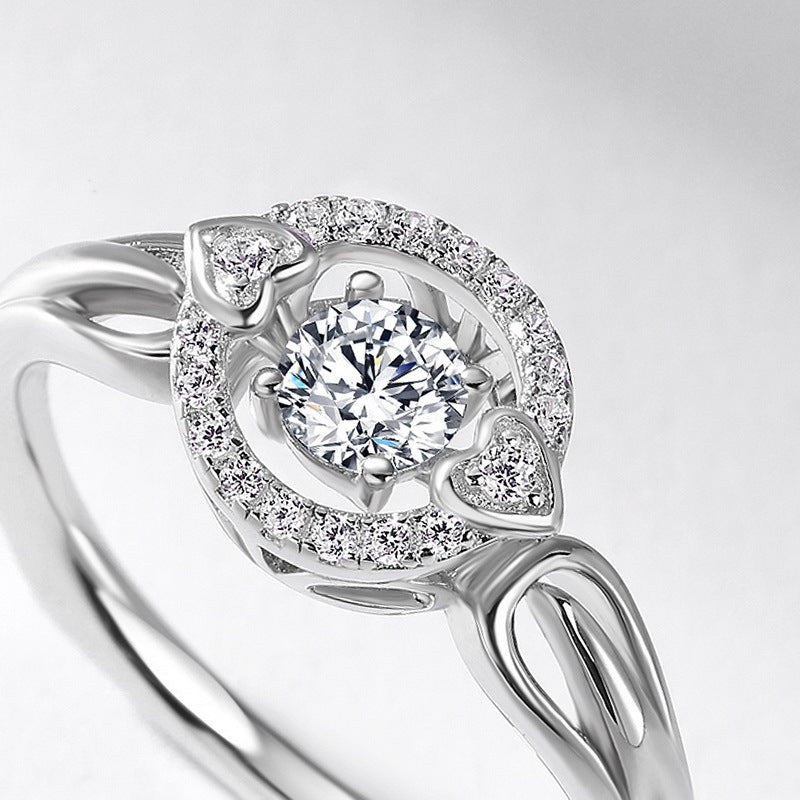 Planderful Classic Moissanite Sterling Silver Ring – 4 × 4 mm, 0.25 ct – Style 1
