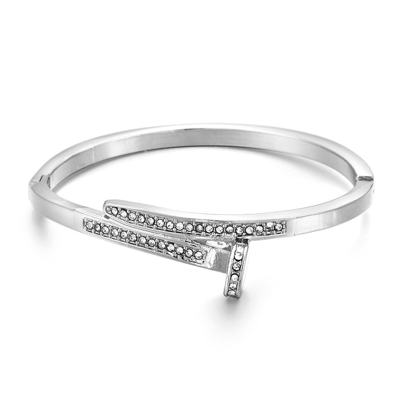 Luxury Vienna Verve Titanium Cross Bracelet for Couples