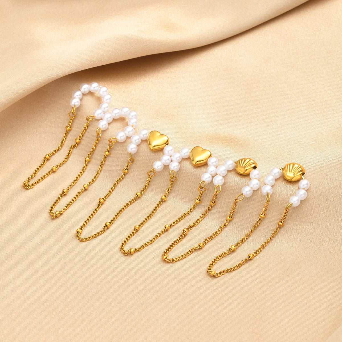 Stainless Steel Pearl Earrings