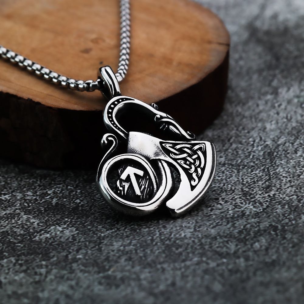 Viking Pendant Nordic Celtic Fashion Dragon Shield for Men