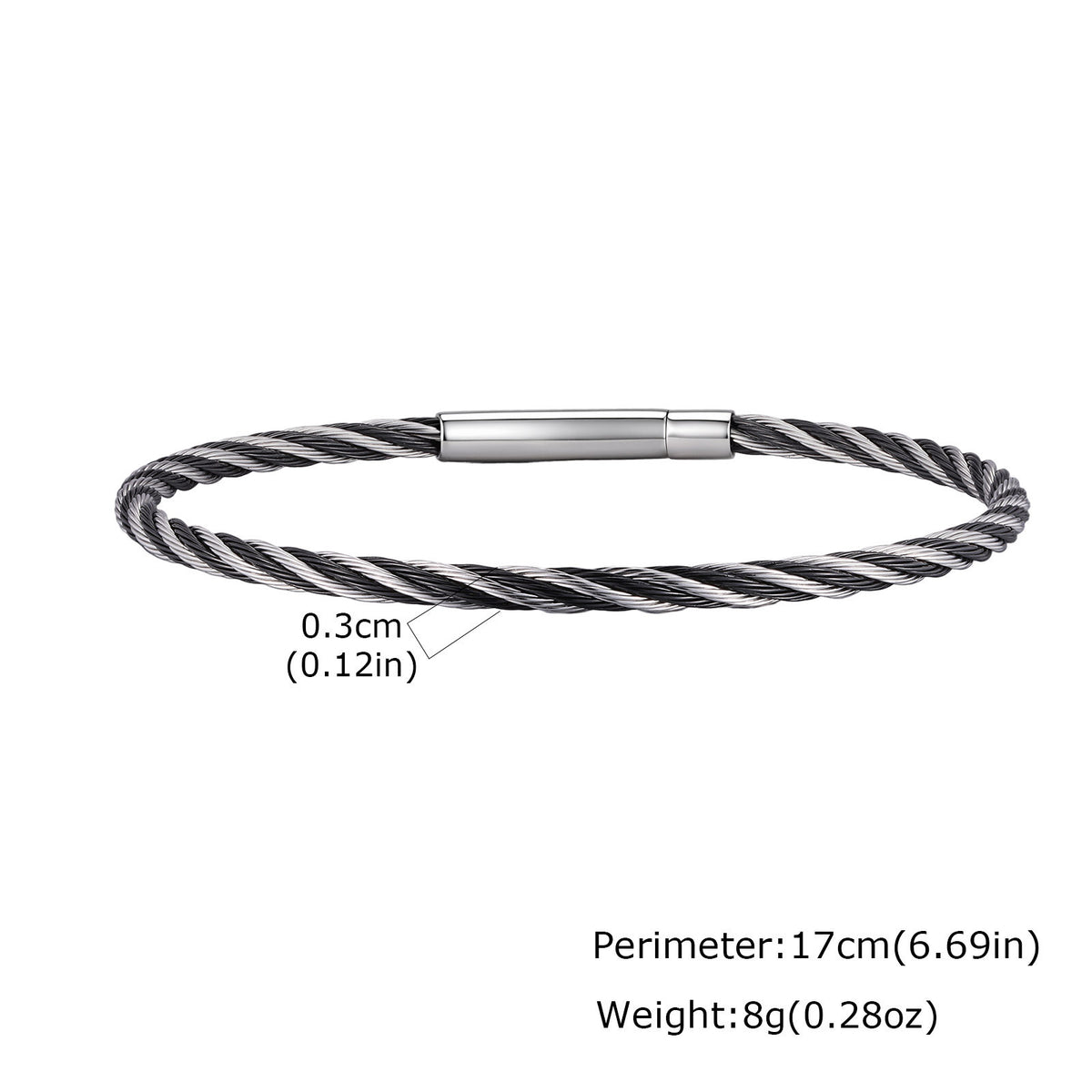 Adjustable Vintage Stainless Steel Bracelet for Men