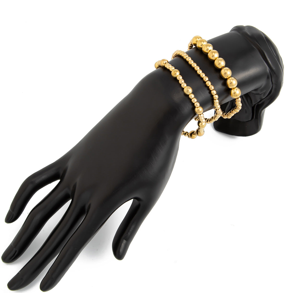 Planderful Vienna Verve Cross Beaded Elastic Bracelet Set For Women Retro Versatile Statement Jewelry