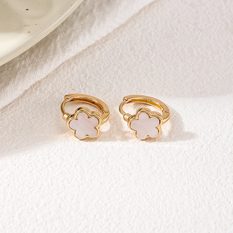 Planderful Vienna Verve Earrings – Elegant Five-Leaf Clover Design