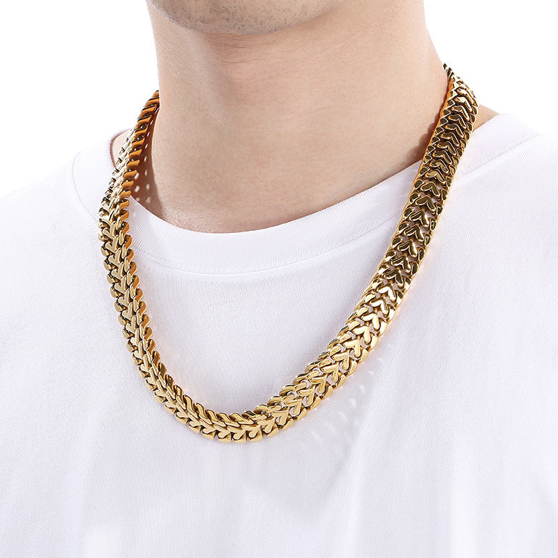 Fashion Heart Shaped Mens Bracelet Stainless Steel Jewelry