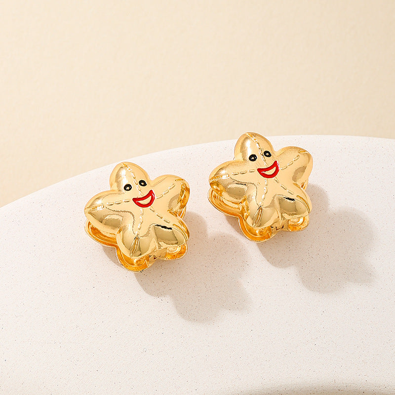 Planderful Vienna Verve Earrings – Cute Starfish Design for Daily Wear