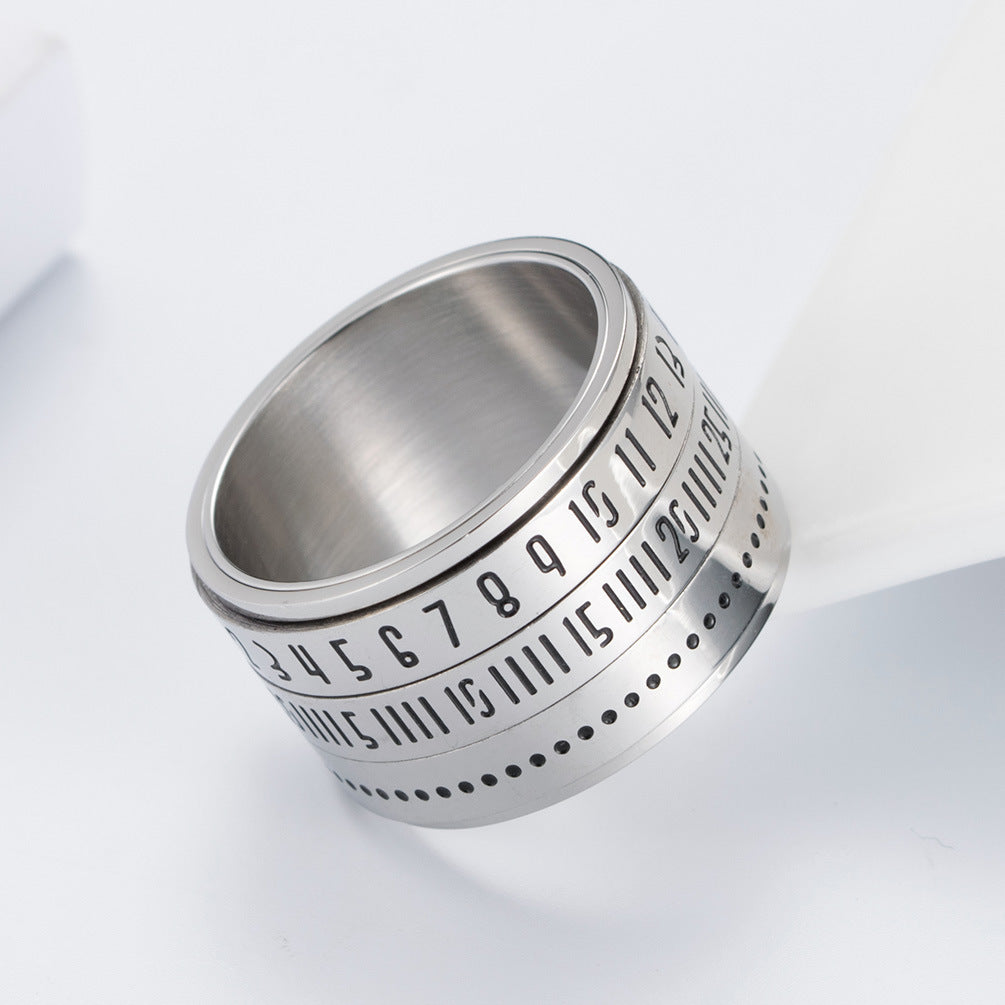 Steel Ring Statement Oversized Hip Hop