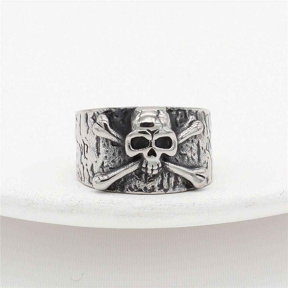 Titanium Steel Skull Ring