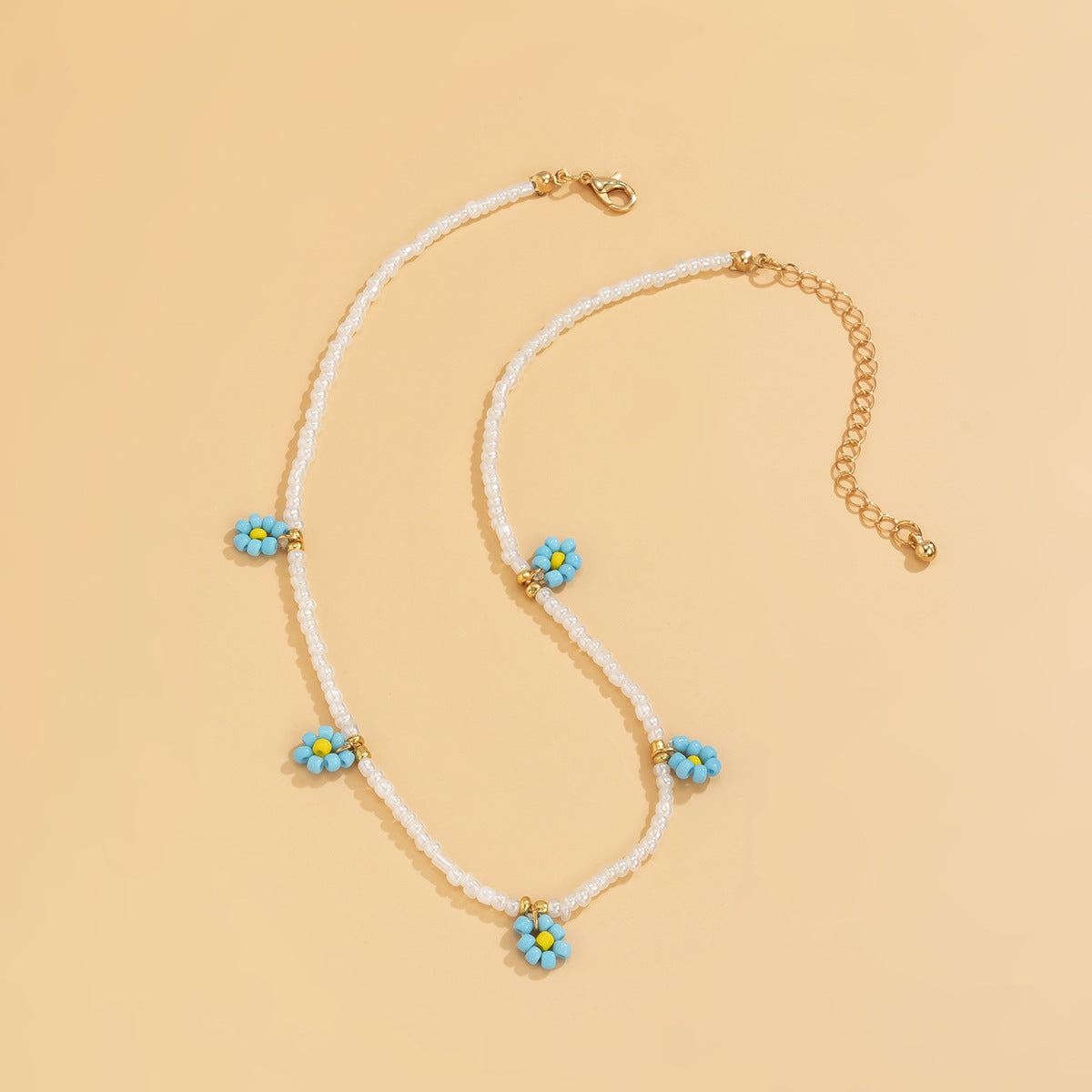 Planderful Vienna Verve Daisy Fringe Collarbone Necklace For Women Elegant Holiday Style