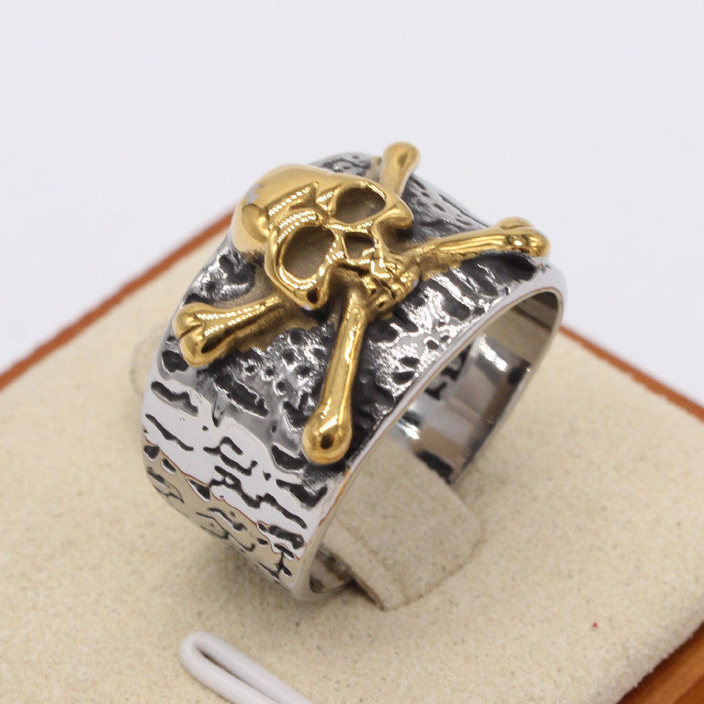 Bone Skull Titanium Steel Ring