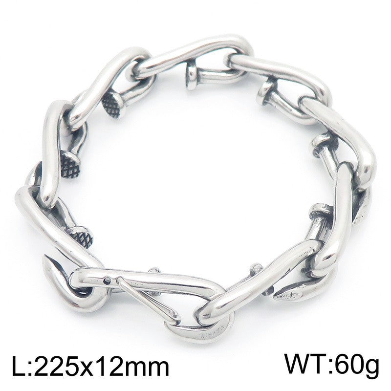 Planderful Everyday Genie Men Gold Plated Rivet Bracelet