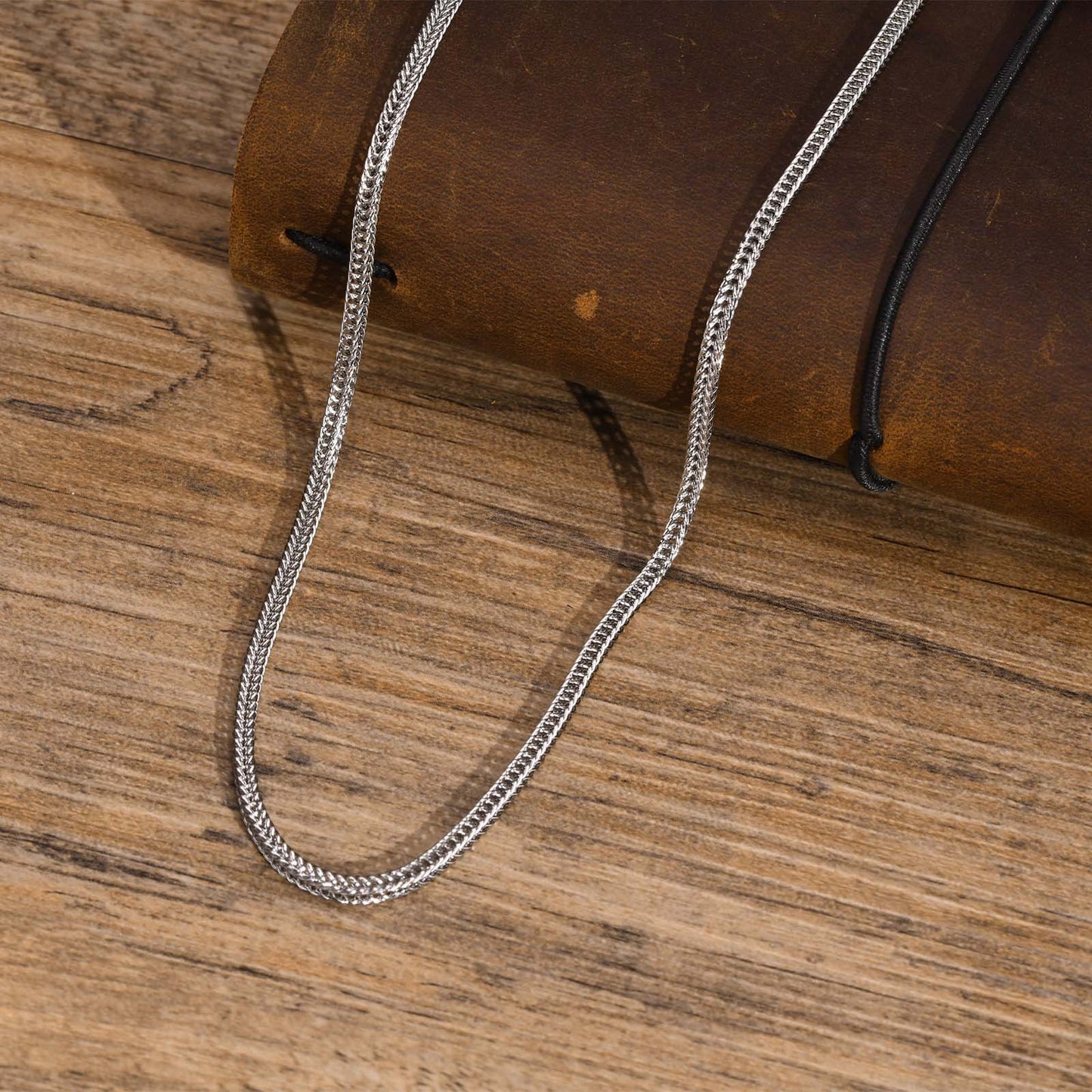 Titanium Steel Necklace for Men, 2.4MM Chain Jewelry