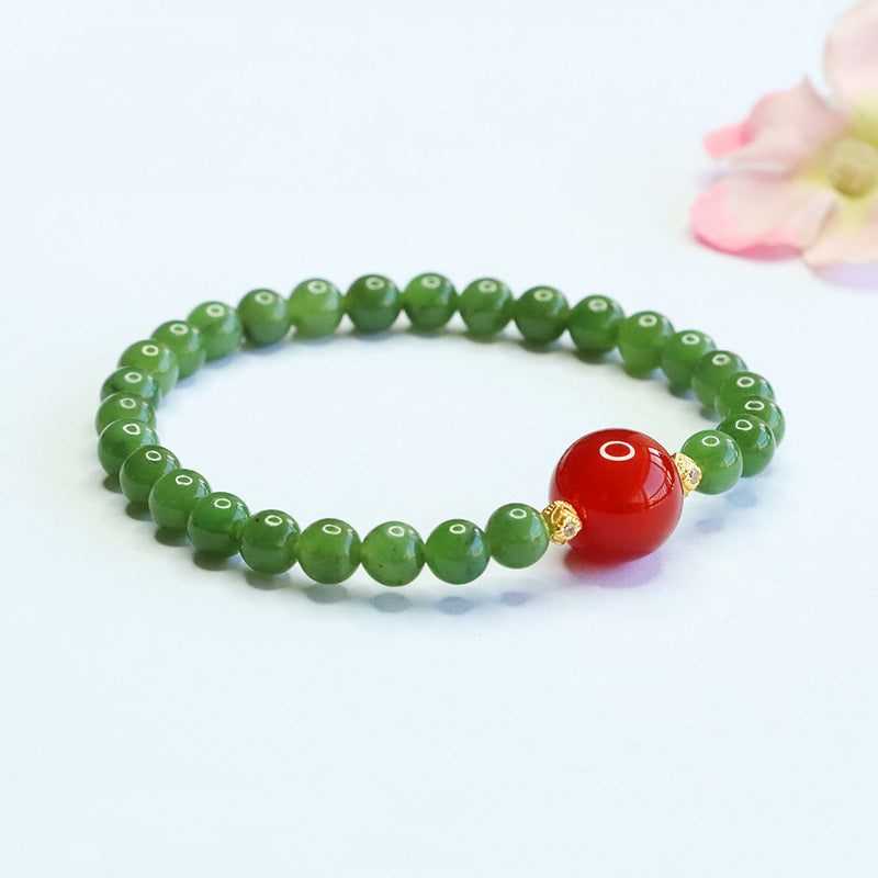 Hetian Jasper & Agate Bracelet