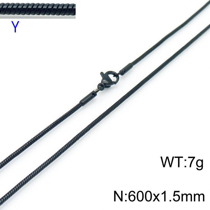 Foreign Trade E-Commerce Supply Stainless Steel Men's And Women'S Necklaces, Jewelry, Titanium Steel