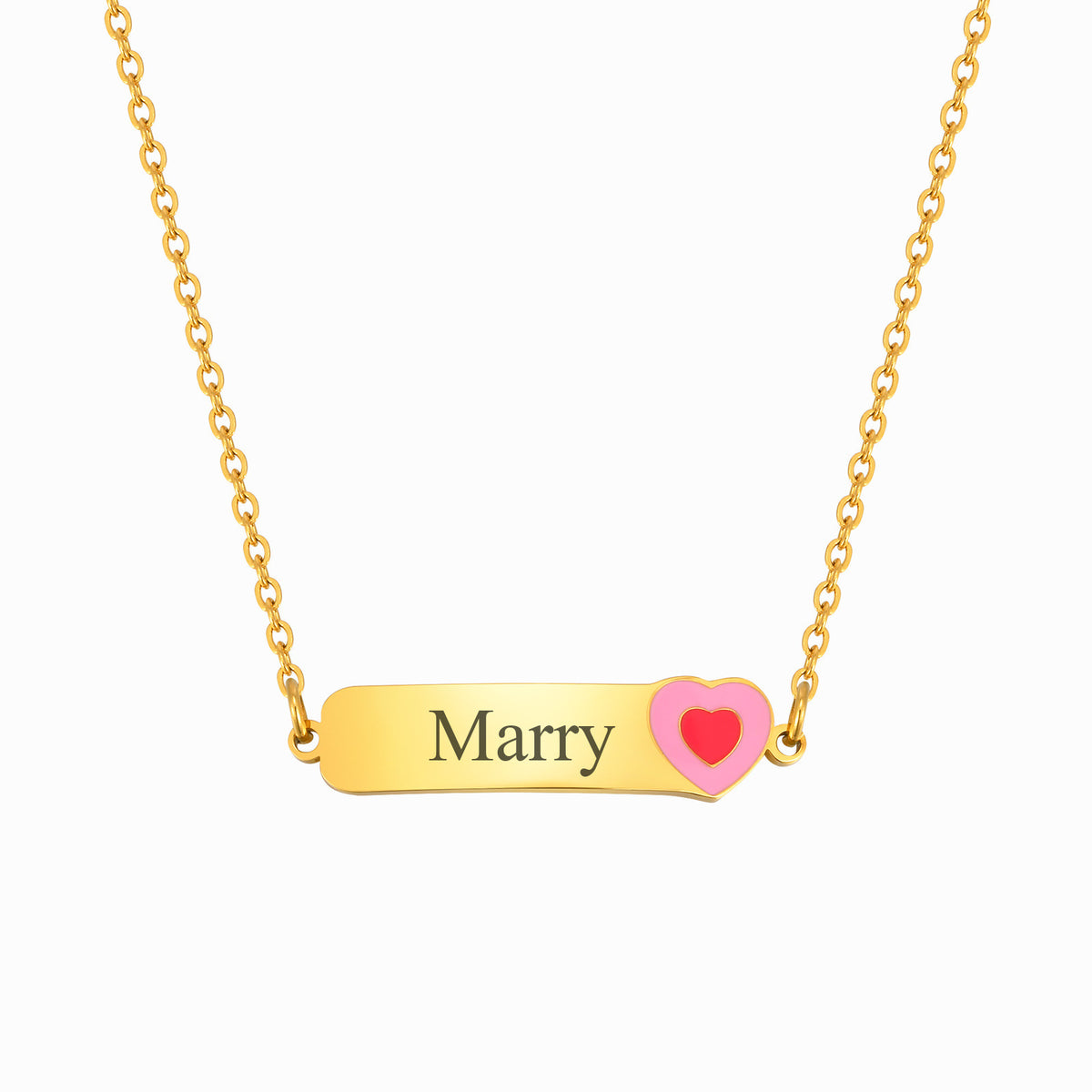 Stainless Steel Cross Heart Necklace