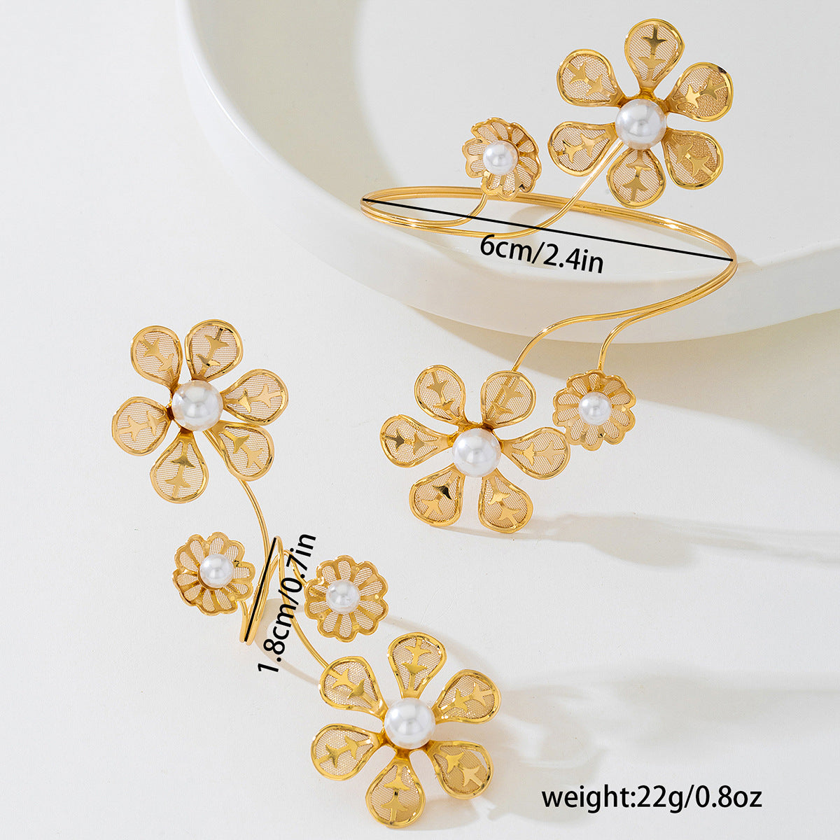 Planderful Vienna Verve Flower Jewel Set Ladies Bracelet