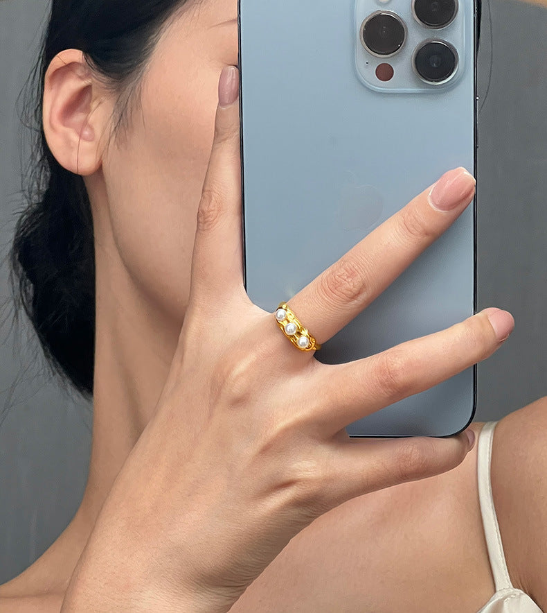 Golden Urban Chic Adjustable Index Finger Ring