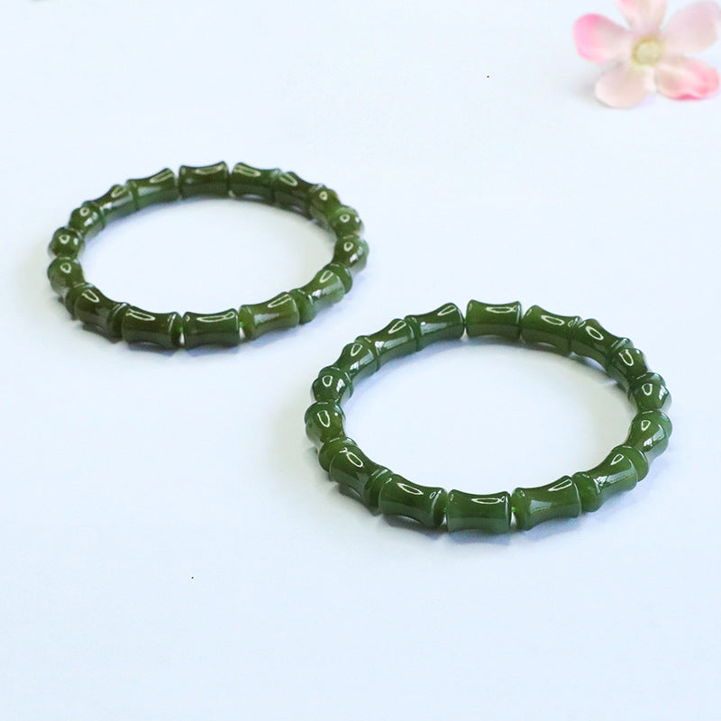 Hetian Jade Bamboo Bracelet
