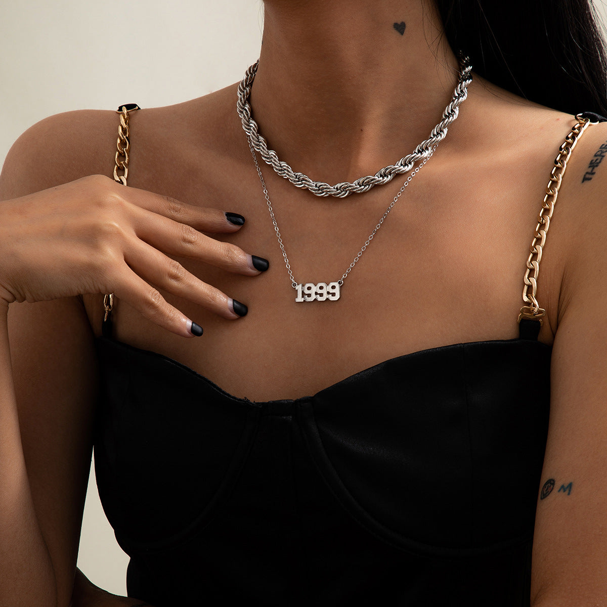 Geometric Metal Necklace For Women By Planderful Vienna Verve Versatile Statement Retro Twist