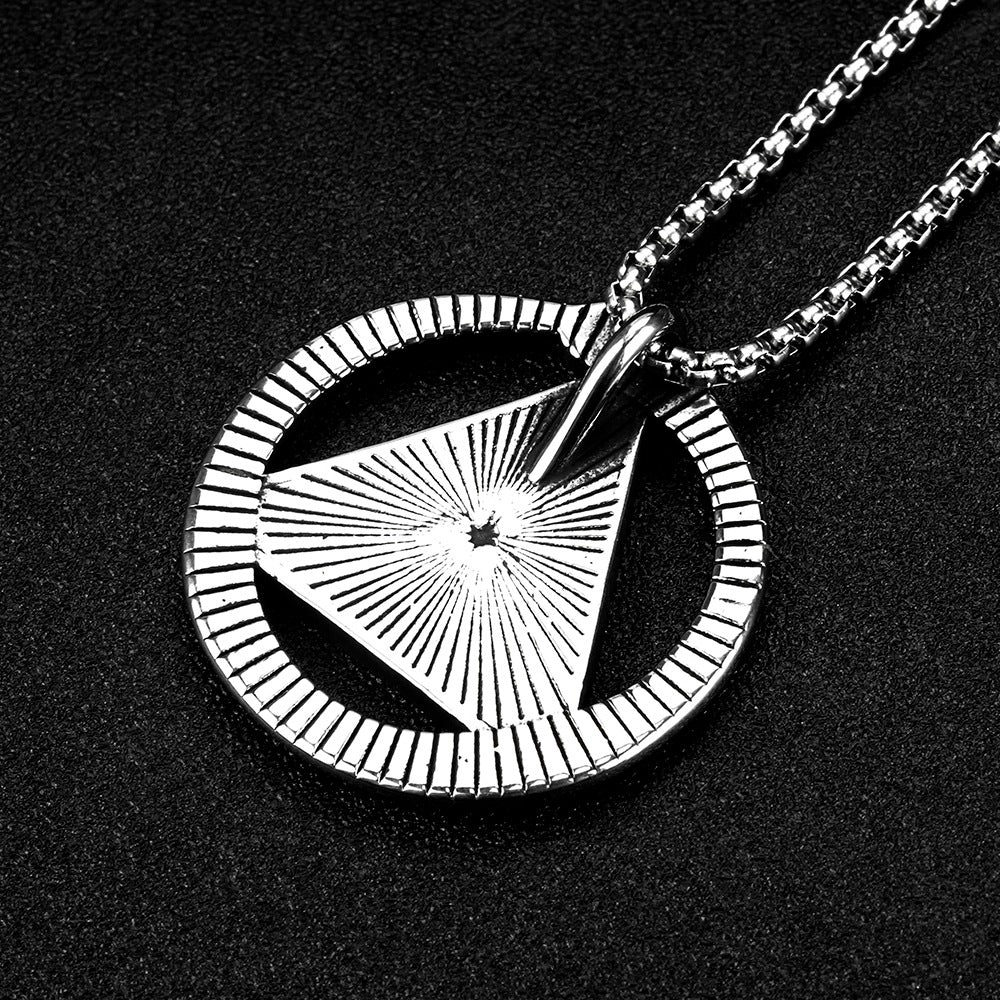 European And American Titanium Steel Pendant Necklace For Men