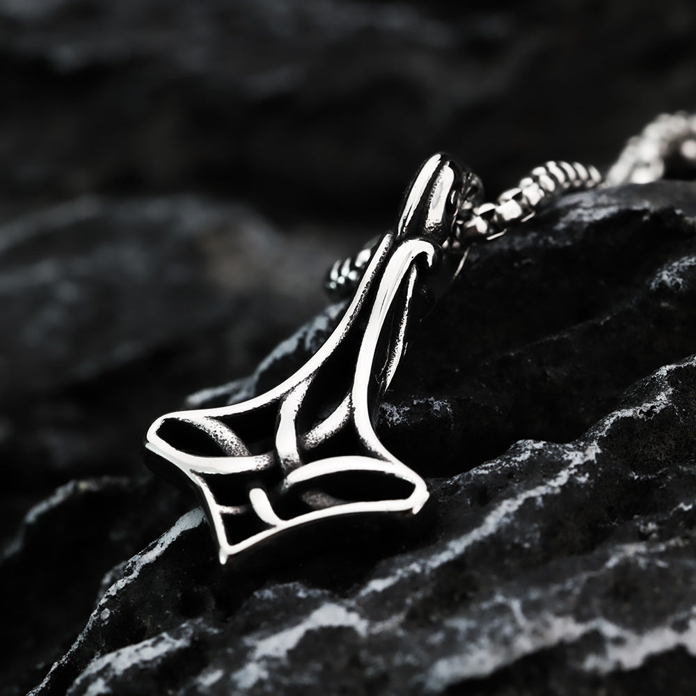 European And American Retro Men's Stainless Steel Viking Necklace