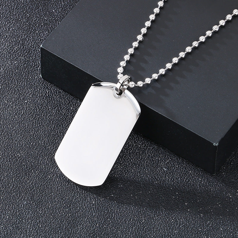 Planderful Men Titanium Steel Versatile Bead Chain Necklace