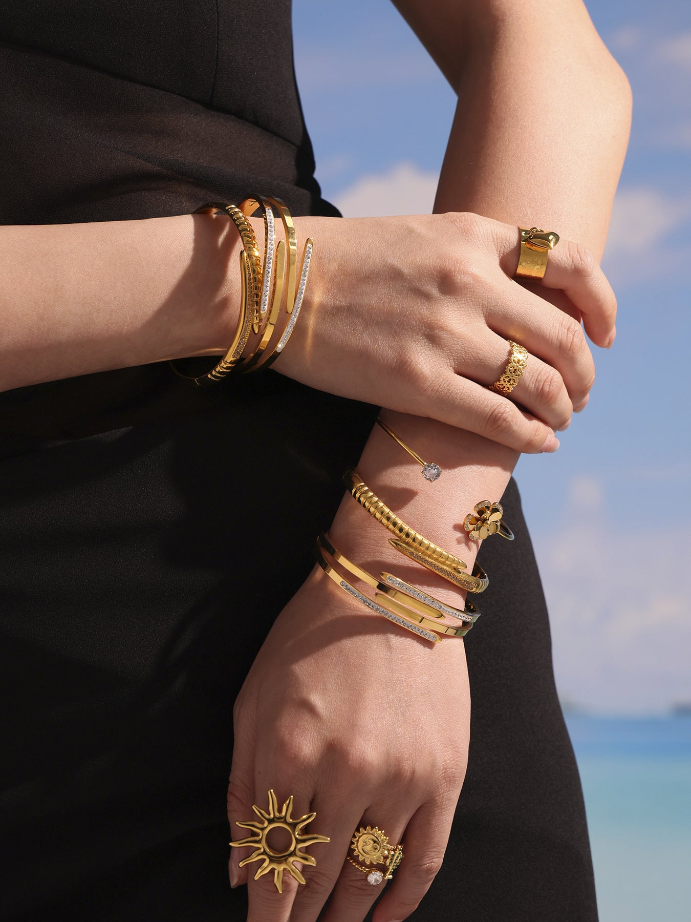 Planderful Everyday Genie Zircon Opening Bracelet Women